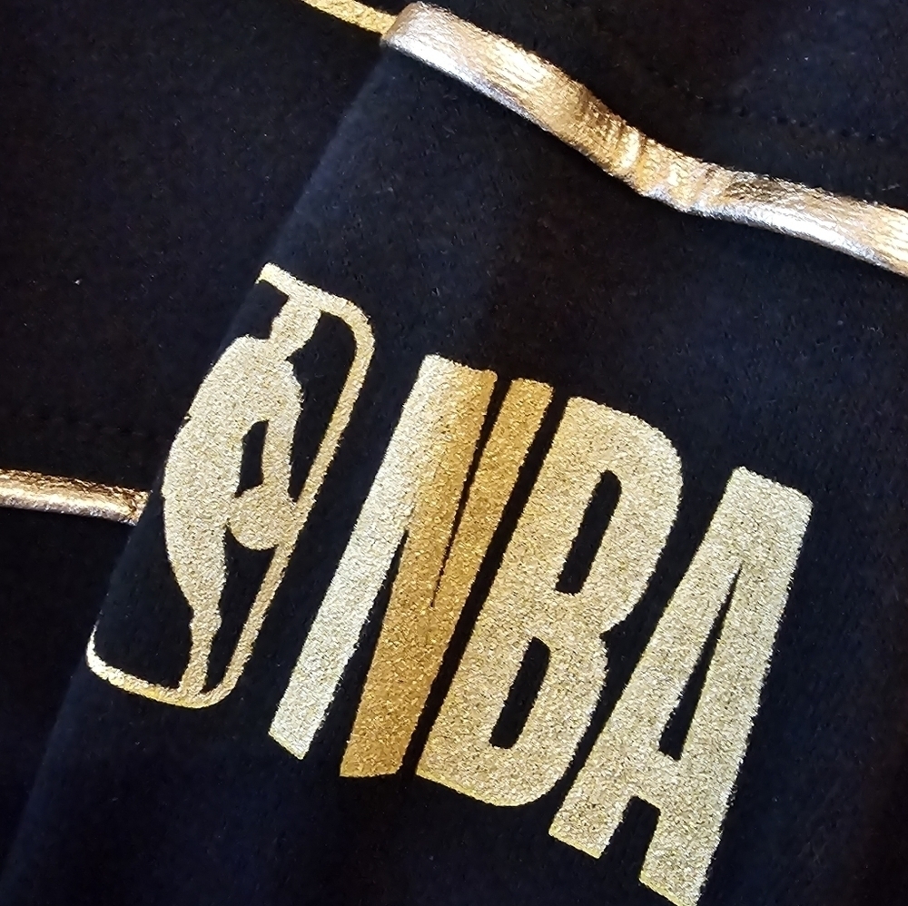 New NBA Men's Black Golden Rule Hoodie Sweatshirt sz medium - Picture 5 of 6